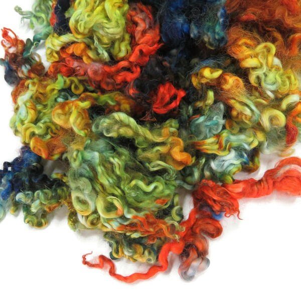 1 oz  Leicester Lamb wool locks , hand-dyed  ADF-34