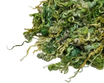 1oz,  Prime  Lincoln lamb wool lock , 4 inch,  hand-dyed  ADF-16