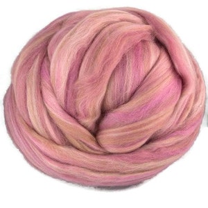 Superfine merino wool roving 19 microns 4 oz,color blend (Belletto)