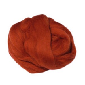 Merino Wool Roving 19 Microns ,colour:rust - Etsy