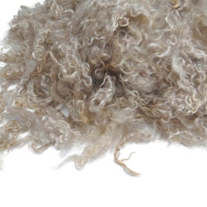 1oz,  Premium First clip Kid Mohair wool locks , color: Blond , LS-11