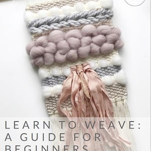 Weaving kit for beginners with 30 page E-book / weaving loom with yarn and accessories / weaving starter's kit / learn to weave image 7