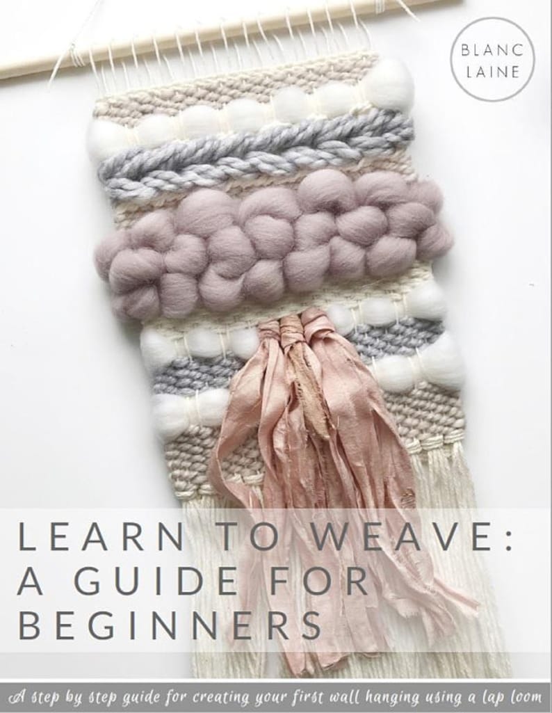 Weaving kit for beginners with 30 page E-book / weaving loom with yarn and accessories / weaving starter's kit / learn to weave image 7