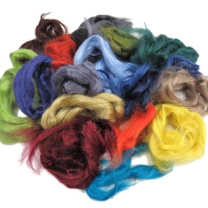 Palette di fibre di ramiè Roving Colori misti, 1 oz ciascuno (28 g)