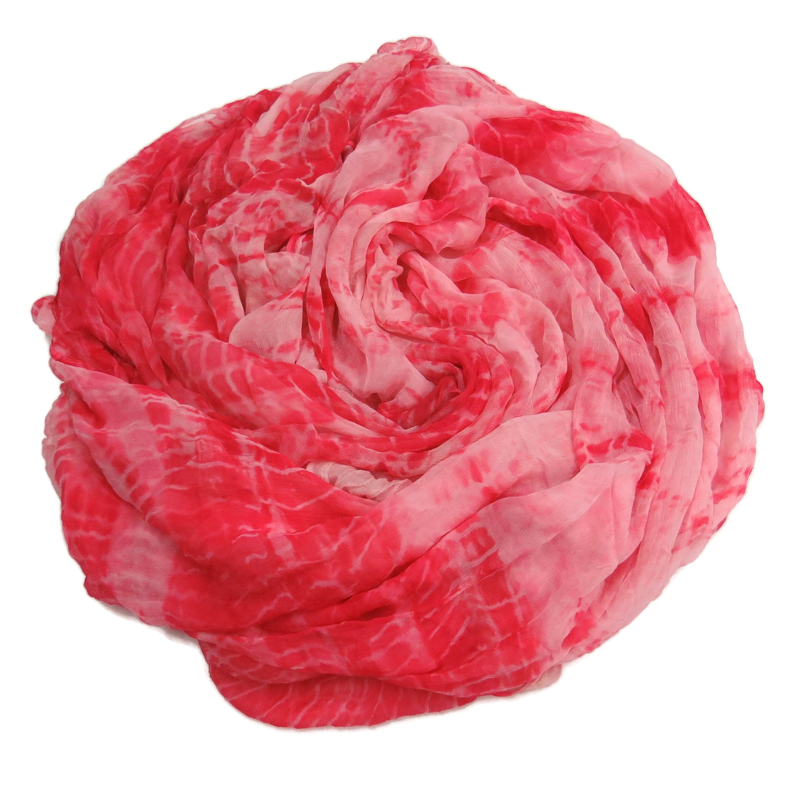 Wrap Scarf Crinkle Silk Chiffon