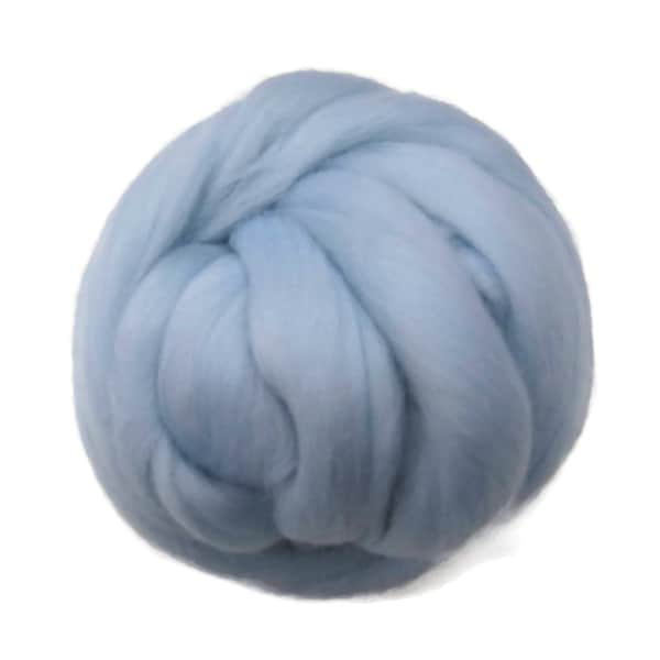 vente! 21.5mic Merino Wool Roving , Couleur: Glaçon