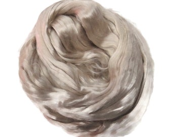 1 oz (28g) Mulberry Silk roving AA,  color: Sand