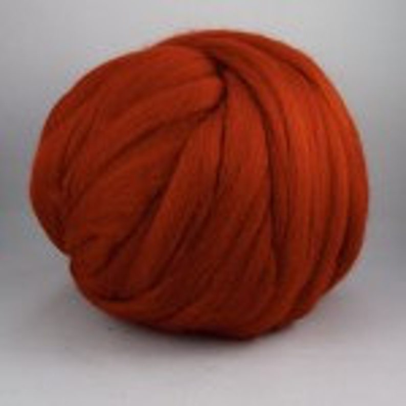 Merino Wool Roving 19 Microns colour:rust - Etsy