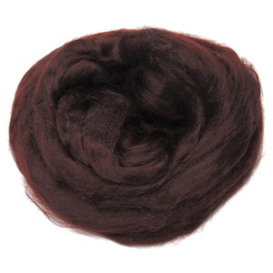 Viscose Fiber for felting ,spinning, paper making and art batts . color: Chocolat