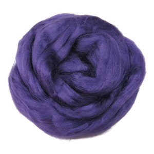 Viscose Fiber for felting ,spinning, paper making and art batts . color: Violet
