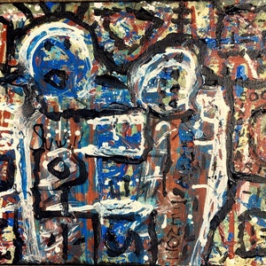 Medium Original Painting &quot;Social Singularity&quot;