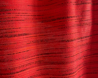 Fantastic Swedish vintage fabric deep red color woven high quality fabric handicraft retro fabric Scandinavian design