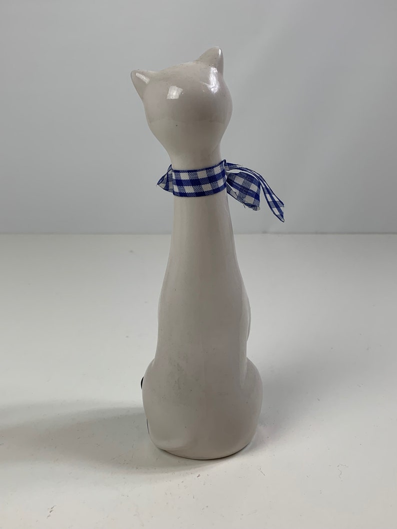 Swedish Porcelain Cat Vintage Hand Painted Collectible Scandinavian Design Made In Sweden Floral Pattern Mid Century Modern Retro 1960s Fine Art Ceramics Art Collectibles Deshpandefoundationindia Org