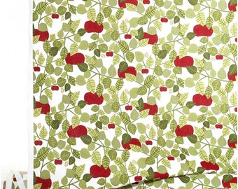 Beautiful Swedish designer Fabric Almedahls Scandinavian design Apple cotton fabric. By the yard Victoria Möllgård
