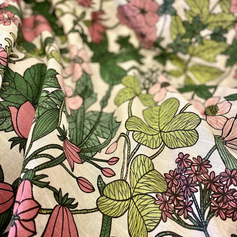 Botanical Fabric - Etsy
