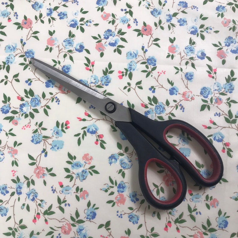 70s vintage fabric Swedish Mod retro pattern Floral print Yellow pink Scandinavian design Hippie Flower power unused