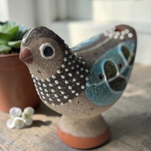 Rare Nittsjö Sweden Ceramic Bird Whistle - Thomas Hellström Design - Mid Century Modern Ocarina - Collectible Scandinavian Pottery