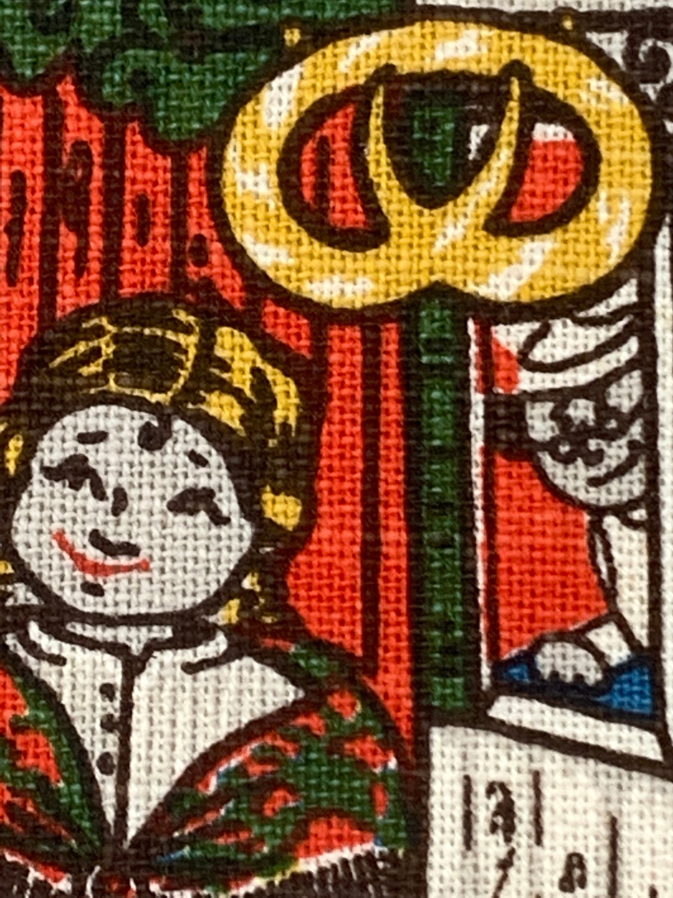 ヴィンテージ スウェーデン タペストリー 壁掛け: Bodil Wallman Folk