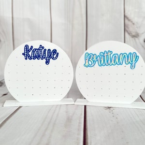 Personalized Acrylic Earring Holder