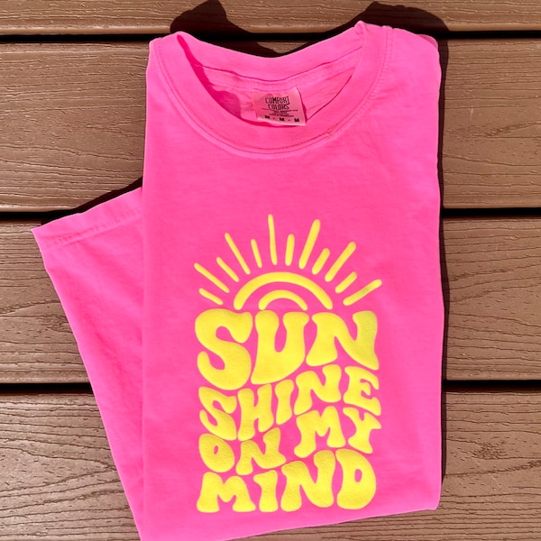 Neon Sunshine on my Mind Tshirt OR Tank