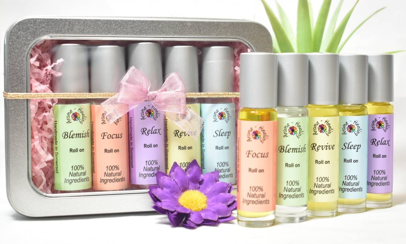 Aromatherapy Rollerball Gift Pulse Point Roller Gift Set Etsy UK