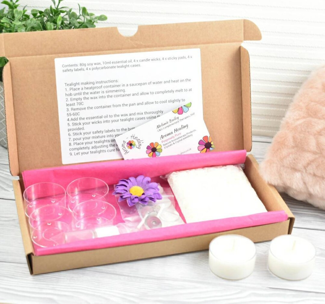 Candle Making Kit, DIY Tea Lights, Art and Craft Kit, Make Your Own