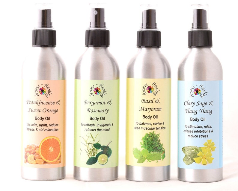Aromatherapy Body Oils Spray Massage Oil Natural Skin Care Etsy