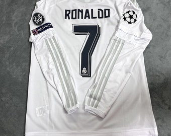 Camiseta Real Madrid Ronaldo Champions League 2015/2016 Final Blanca Local