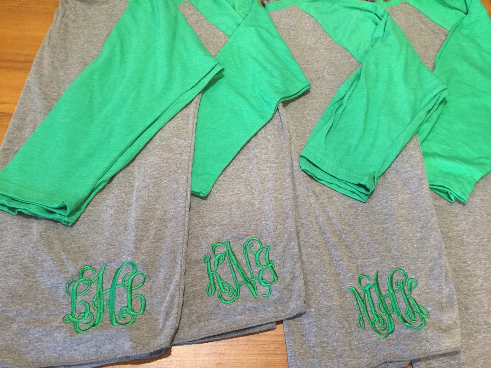 Monogrammed Raglan Shirt Baseball Tee Embroidered Raglan Personalized Soft Flowy Raglan