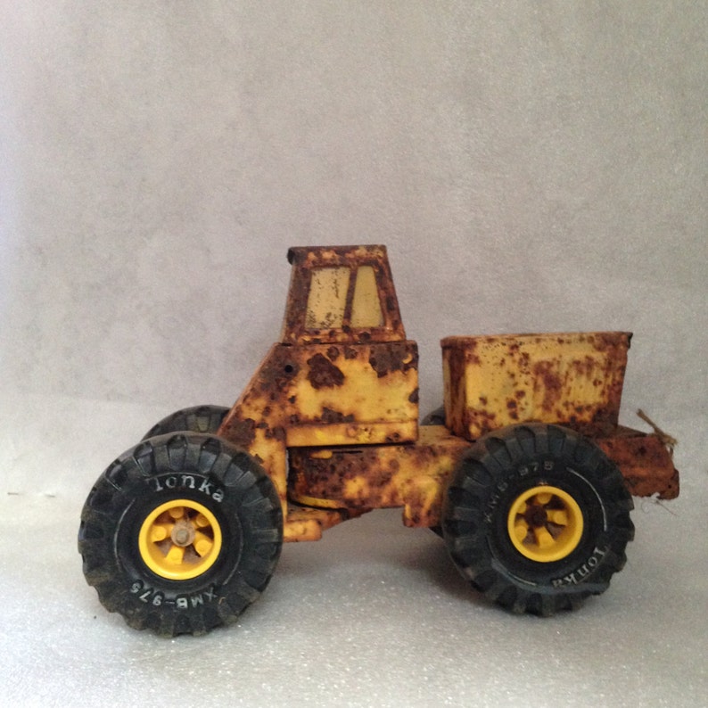 Vintage Yellow Tonka Truck Plenty of Color and RUST Great Etsy