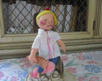 Annalee Doll, Little Boy with melting Ice Cream Cone, 10th Anniversary Edition 1993, Annalee Doll Society.