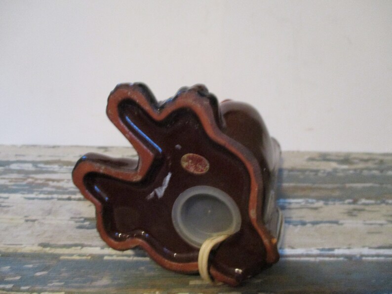 Basset Hound with Hangover Bar Light Enesco Red Ware Japan Dog with Ice Pack on it/'s head,