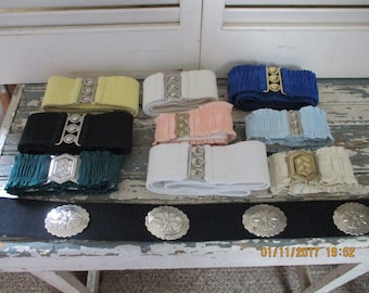 Rainbow of Colors, Elastic Belts, Sizes from small to x-large, Square Dance Belts