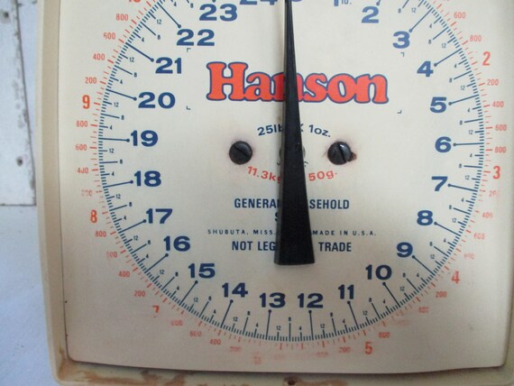 Hanson Kitchen Scales, 25 Lbs. Scales, General Household Scales