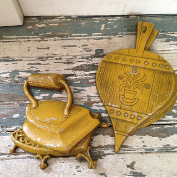 Bexton USA 1966 Wall Decor Harvest Gold Color 4 Piece Collection