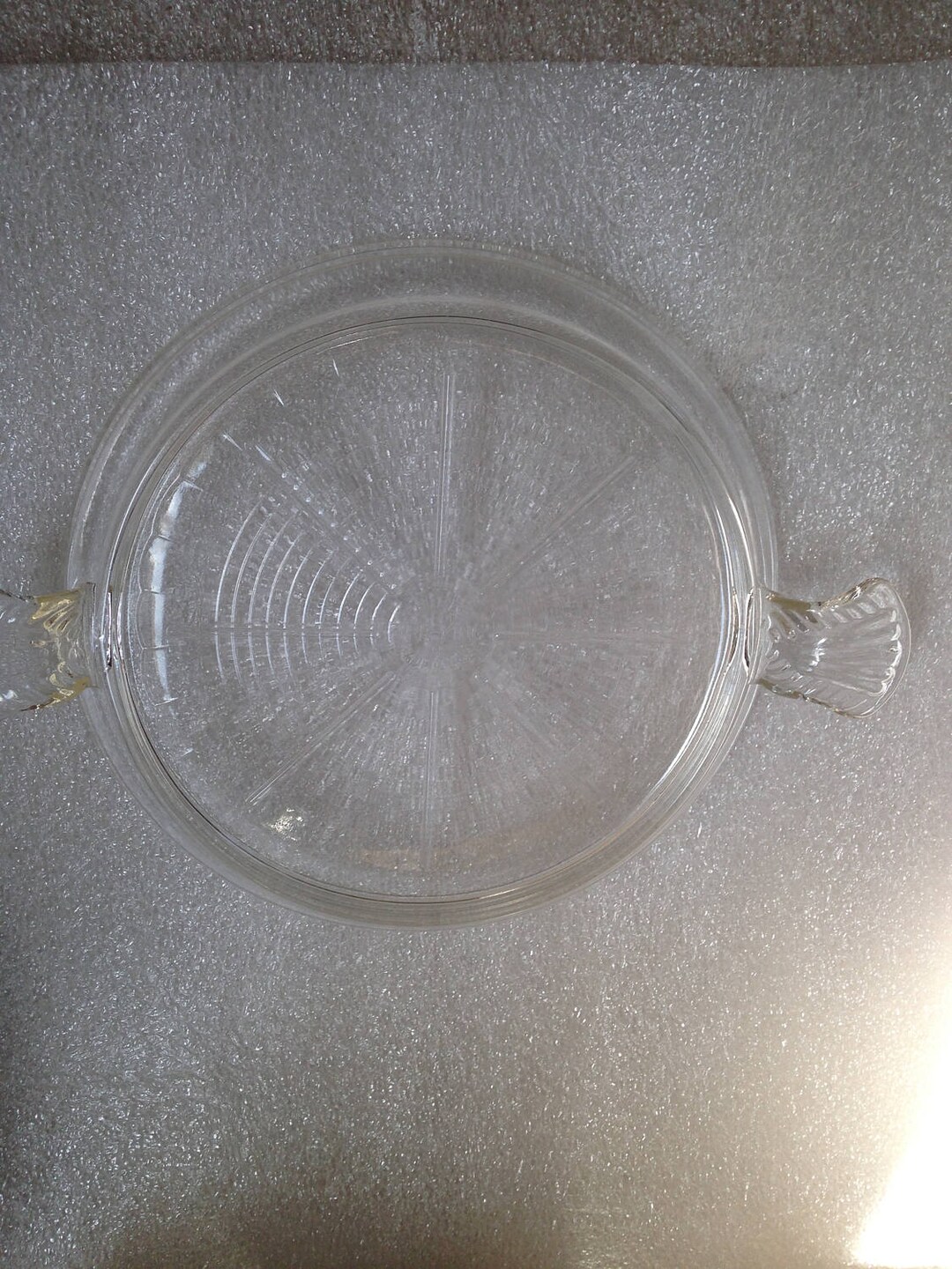 Fireking Vintage Fire King Clear Glass Trivet Etsy