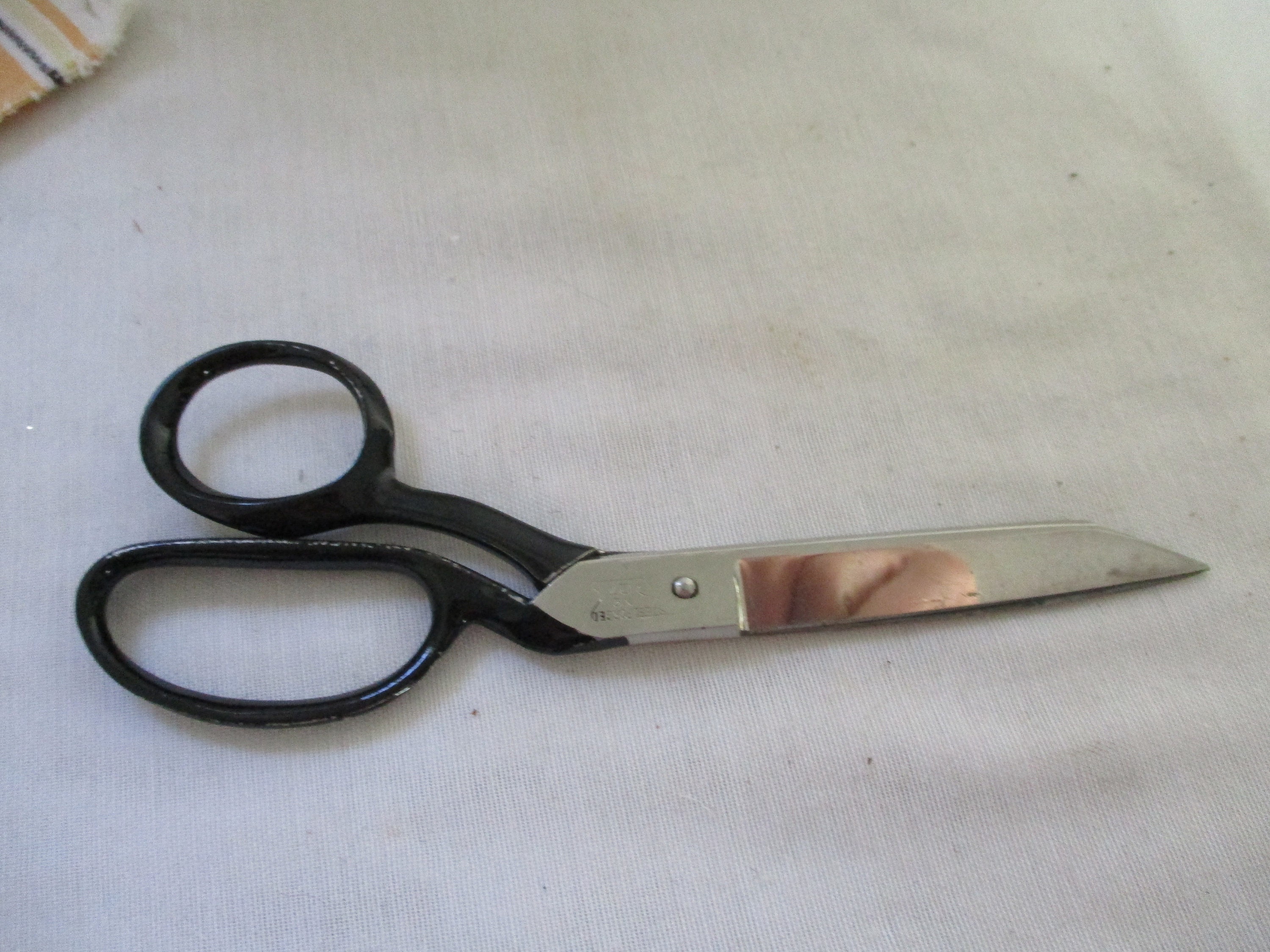 Vintage Wiss Scissors Facile Screw-bolt Inlaid W1225 Knife Edge Heavy Duty  Upholstery Cutting Shears Steel Forged 