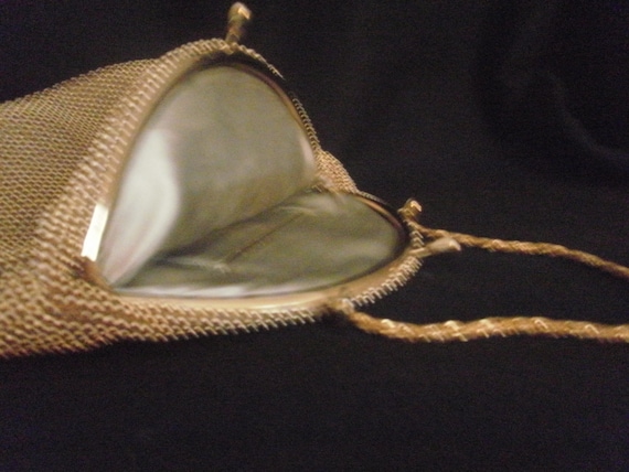 Gold Lame Purse made by Lumured Golden Petite Bea… - image 1