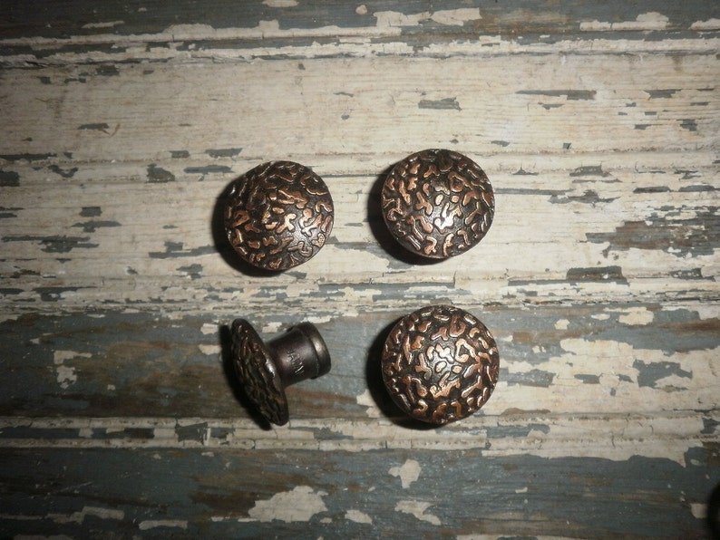 Copper Pulls Great Rustic Hammered Design Etsy
