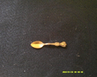 Tiny Gold Spoon Pin
