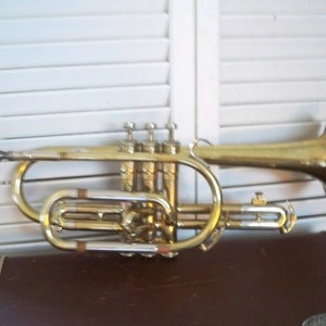 Cleveland Trumpet Company The H.W. White Co. Cleveland, Ohio...Vintage Trumpet, Case and Music Stand 1960&#39;s Cleveland Superior Trumpet