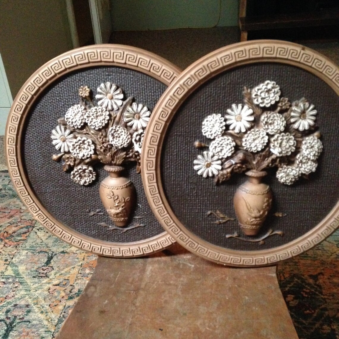 Set of Decorative Girotti Sculptured Art Made in Canada Wall Etsy