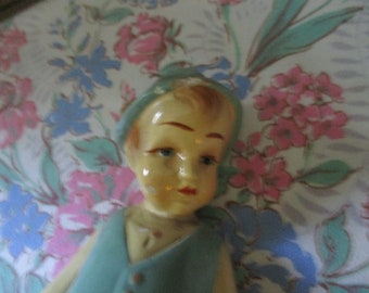 【中古美品】ランドリー BOY&GIRL 10thソフビ /LITTLE BOY Adorable Little Dutch Boy, Vintage 1940s Chalkware Little Dutch