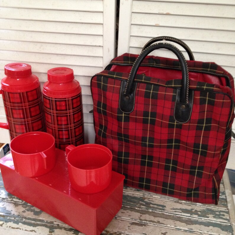 aladdin plaid thermos