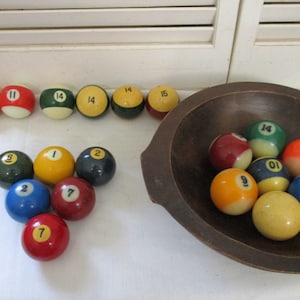 Vintage pool balls - Etsy 日本