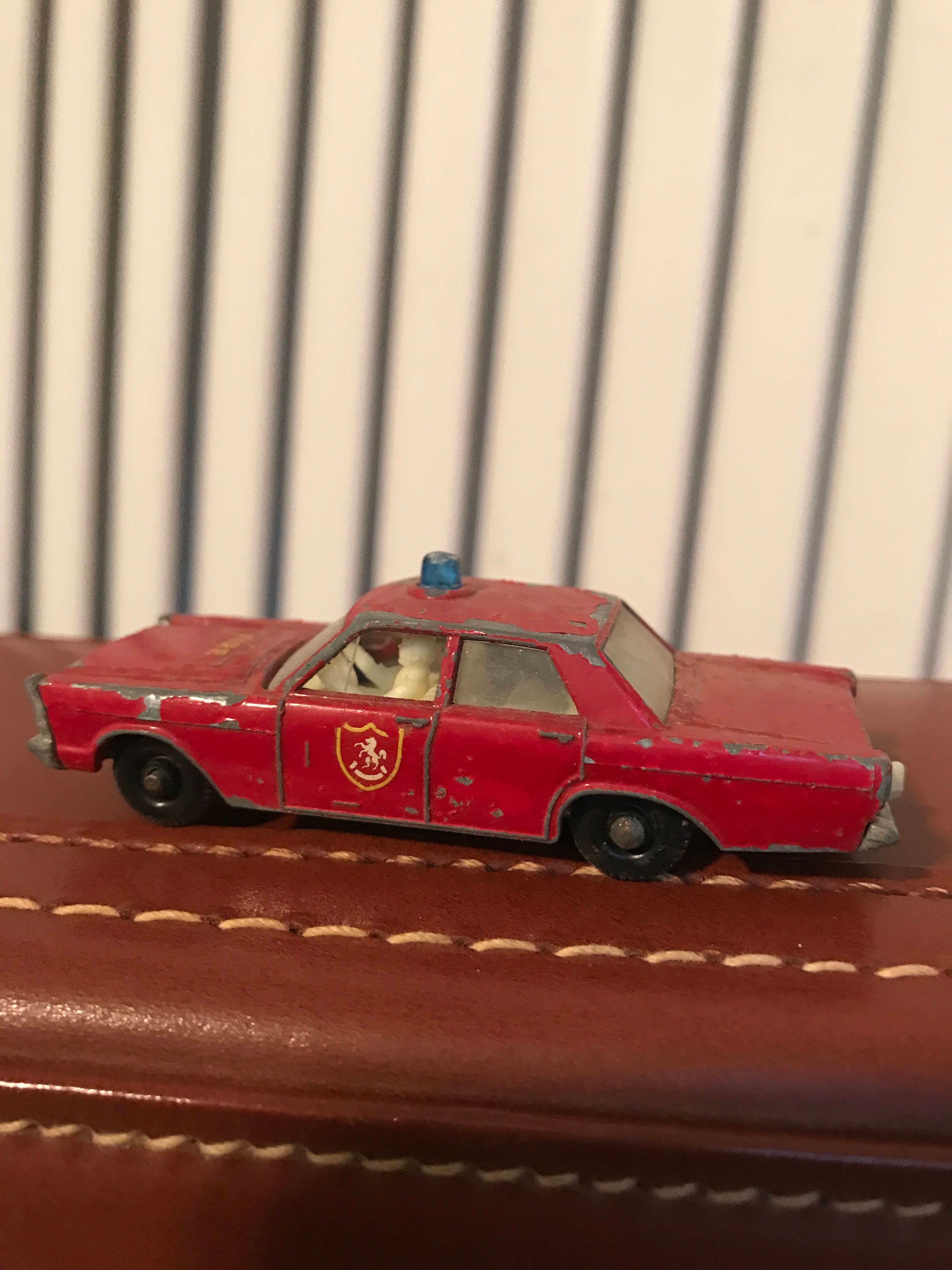Matchbox by Lesney No. 55 59 Ford Galaxie Fire Chief Car Red Car