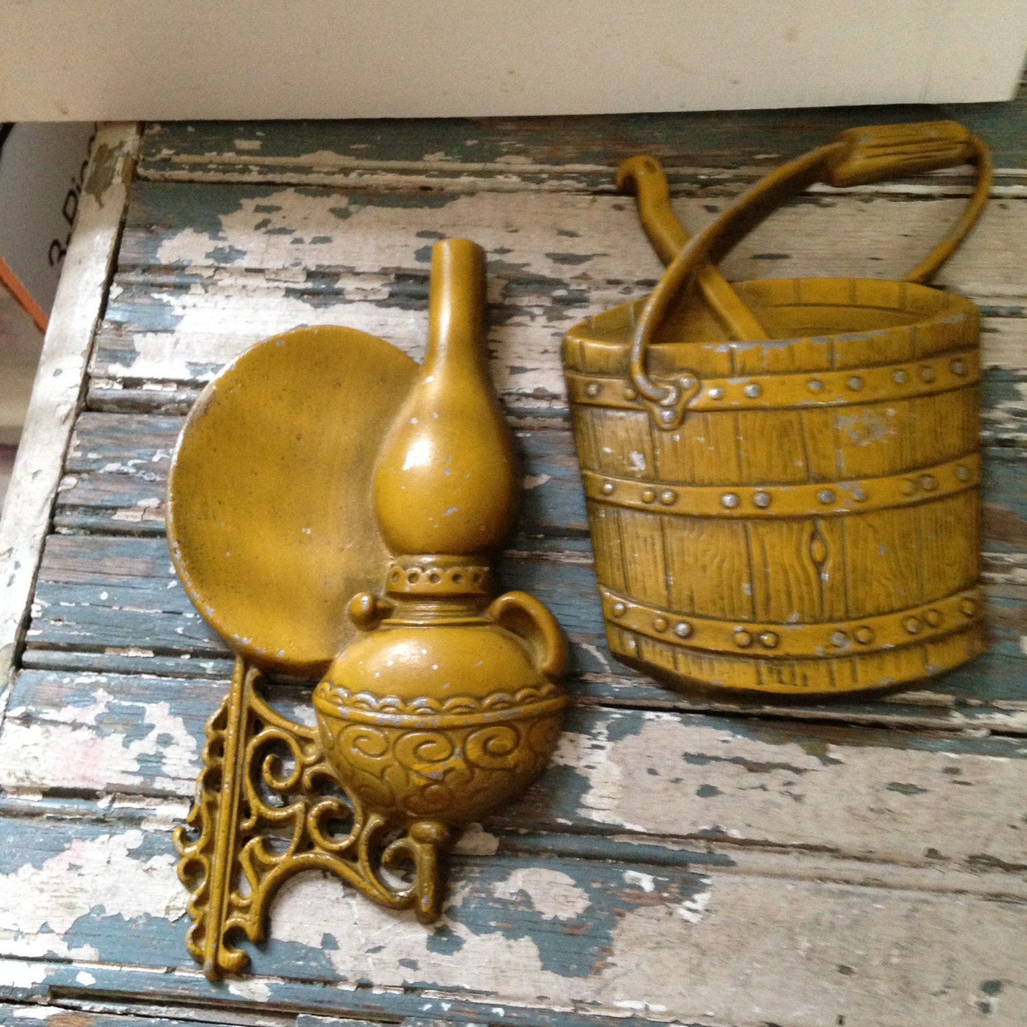 Bexton USA 1966 Wall Decor Harvest Gold Color 4 Piece Collection