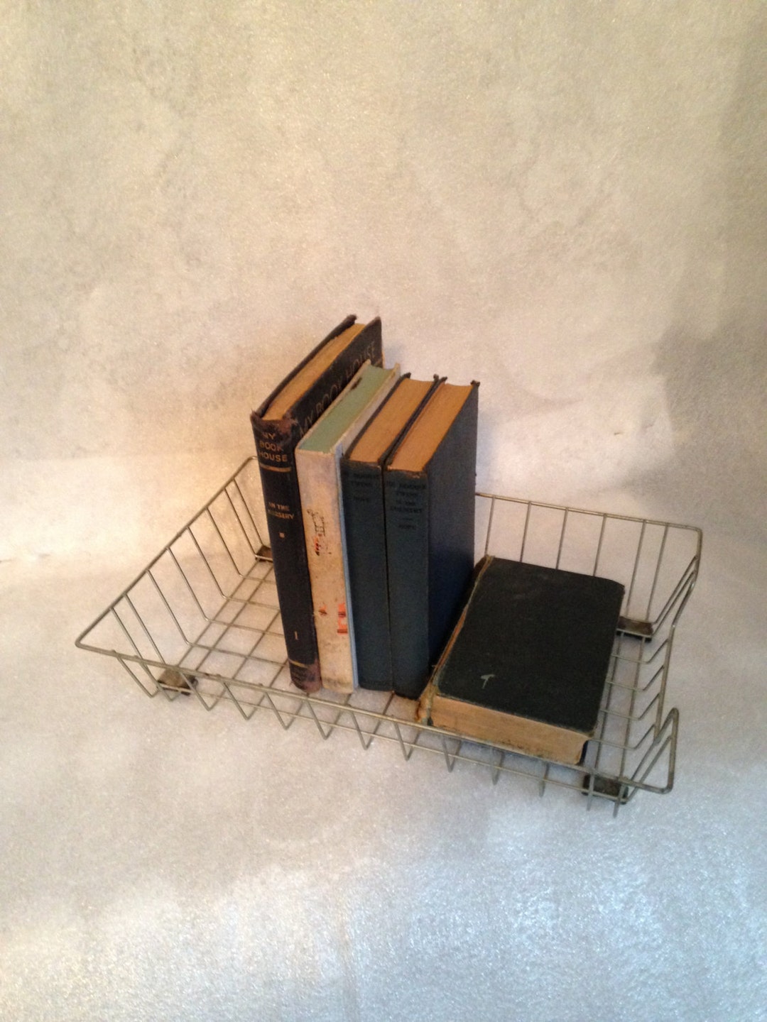 Large Metal Filing Trays Organizer Office Decor Etsy