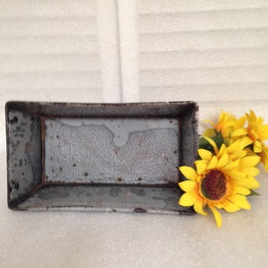 Gray Graniteware Bread Loaf Pan Envelope End Bread Pan, 9 1/2 x 5 1/4&quot; Loaf Pan