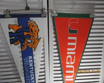 College Wimpel, Kentucky Wildcats, University Miami, William und Mary, Filz Wimpel